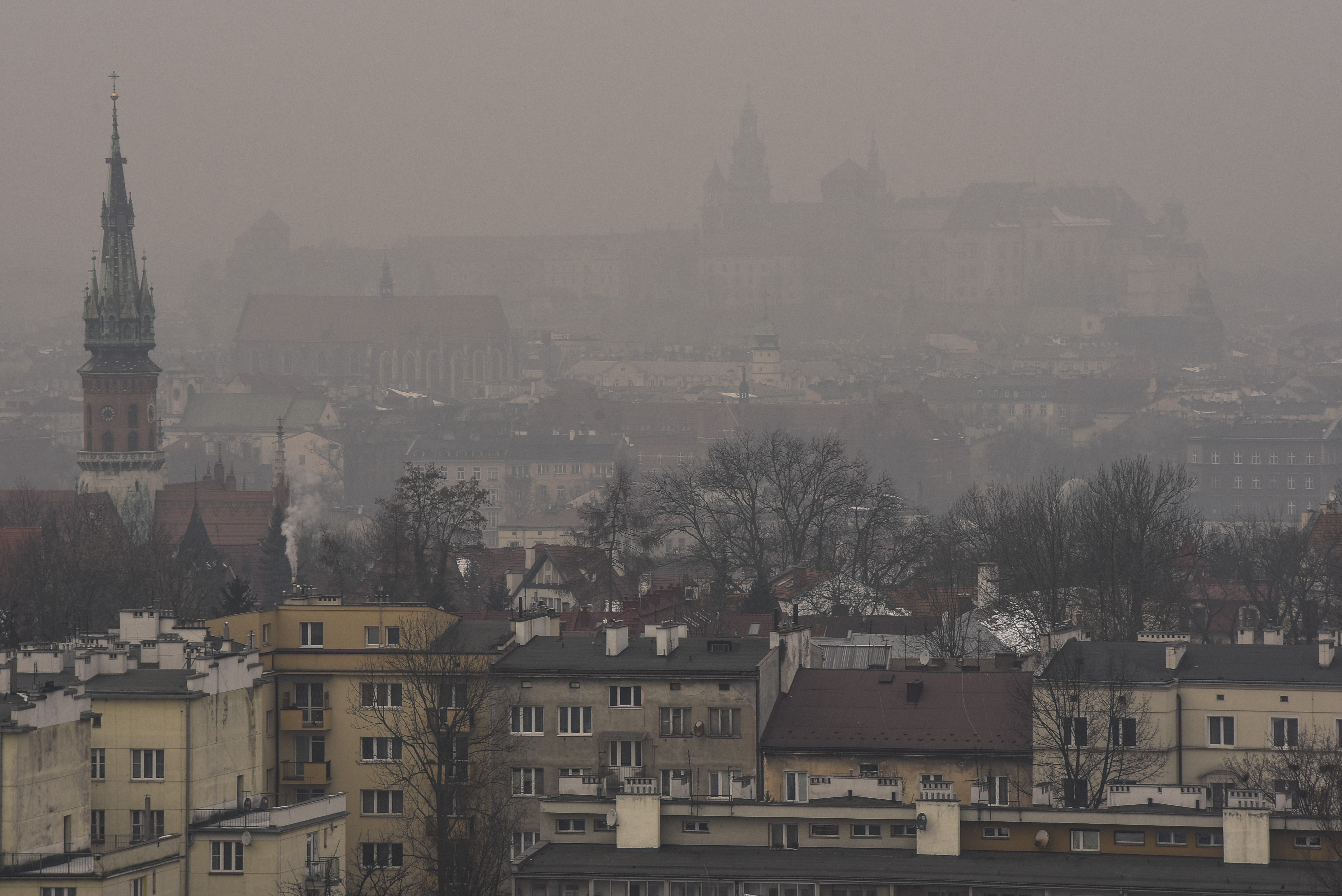 Air pollution in Krakow, Poland