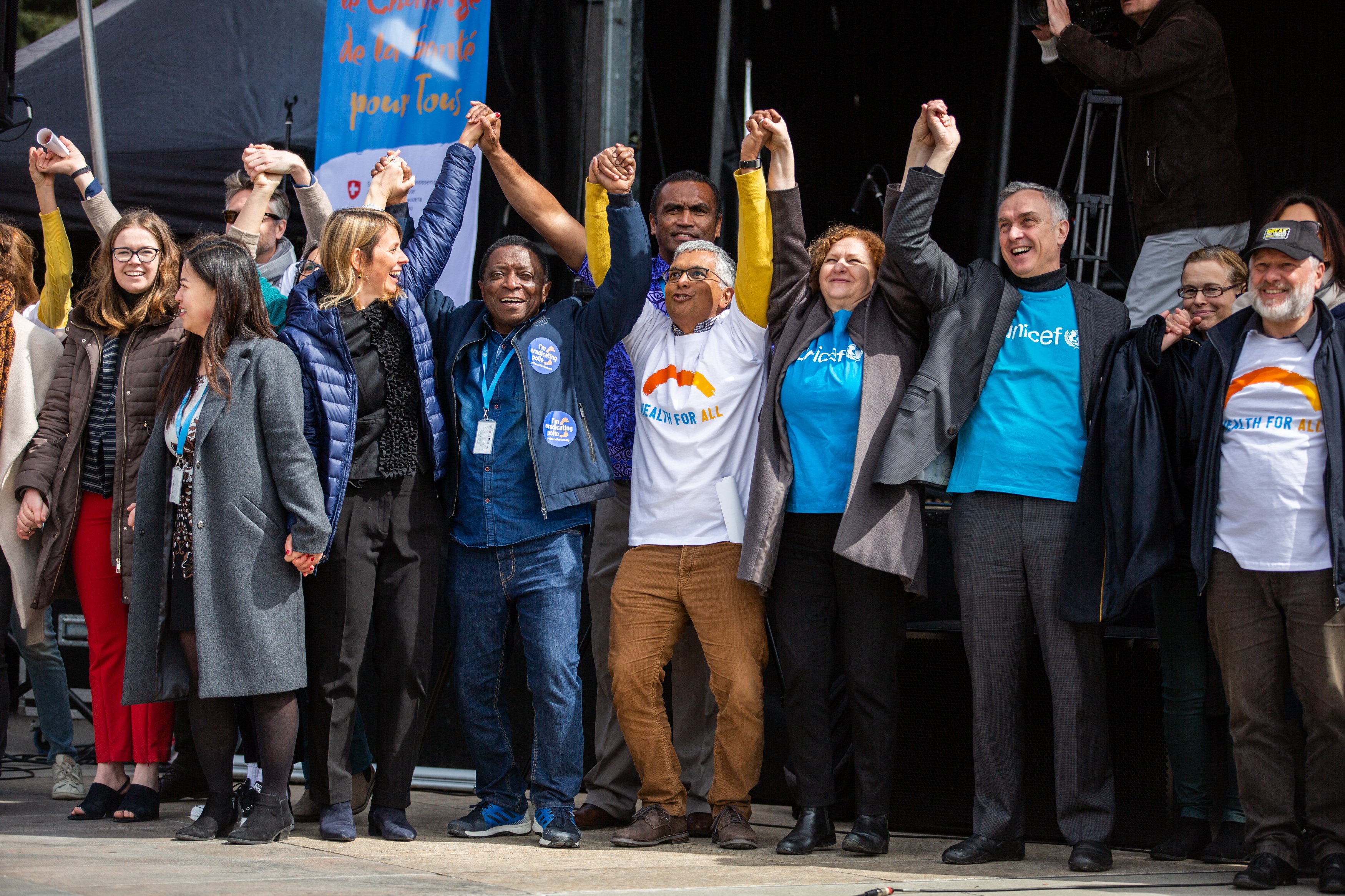 5 solidarity chain geneva world health day 2019 with unicef