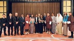 Health Minister Lyonpo Tandin Wangchuk hosted a dinner in honour of the Regional Director Saima Wazed.
